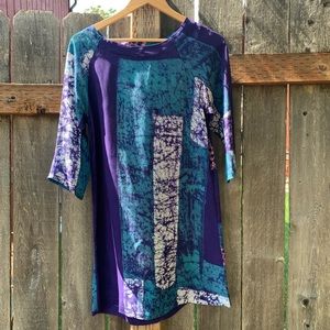 Gorgeous Blue and Purple Osei Duro Silk Dress